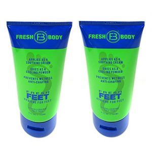 Fresh Body Fresh Feet Lotion for Men, 5 OZ tube (2 Pack)- 10 OunceFresh