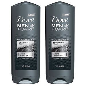 Dove Men + Care Body And Face Wash - Elements - Charcoal + Clay - Net Wt. 18 FL OZ (532 mL) Per Bottle - Pack of 2 BottlesKalina - Unilever