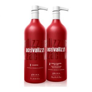 Keratin Ybera Activalizzi 33.8 Oz 2 Step Kit DUO Smooth Boost for Fine and Colored HairYbera