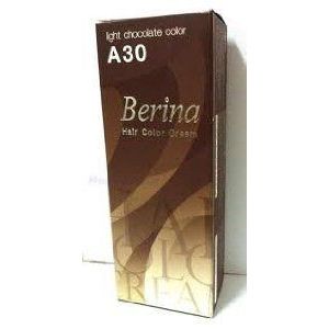 Berina Permanent Hair Dye Color Cream No. Light Chocolate A30..., Thailand&amp;quot;TIO NACHO&amp;quot;