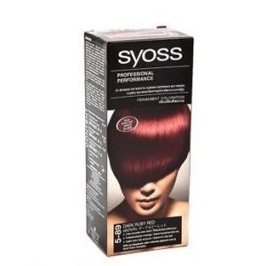 Syoss Hair Permanent Coloration No. 5-89 Dark Ruby Red상세설명참조