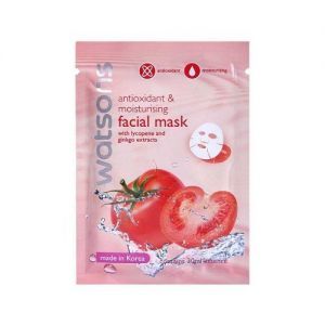 (1 Pcs.) Watsons Antioxidant &amp; Moisturising Facial Mask with Lycopene and Ginkgo Extracts 30 Ml./Pcs. [Wazashop]Watsons