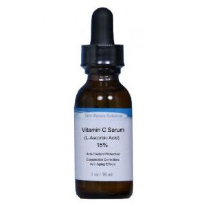 (1 oz) VITAMIN -C 15% Anti-Oxidant Skin Face Serum - Organic (L-Ascorbic Acid) plus Vegan Hyaluronic Acid ?Professional Strength for Anti-Aging, Sun damage, Sun Spots &amp; Even Skin Tone. Clear Serum111SKIN