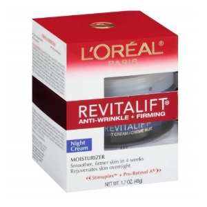 L&#039;Oreal Paris RevitaLift Anti-Wrinkle Firming Night Cream, 1.7 OuncesRevitalift