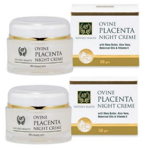 NATURES BEAUTY OVINE PLACENTA NIGHT CREAM 50g (Pack of 2)NATURE&#039;S BEAUTY