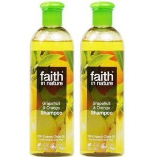 (2 Pack) - Faith in Nature - Grapefruit &amp; Orange Shampoo | 400ml | 2 PACK BUNDLEFaith Hill