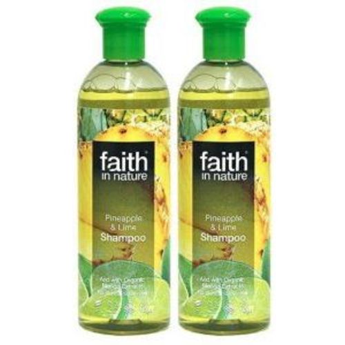 (2 Pack) - Faith in Nature - Pineapple &amp; Lime Shampoo | 400ml | 2 PACK BUNDLEFaith Hill
