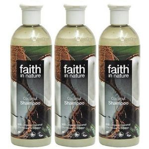 (3 PACK) - Faith in Nature - Coconut Shampoo | 400ml | 3 PACK BUNDLEFaith Hill